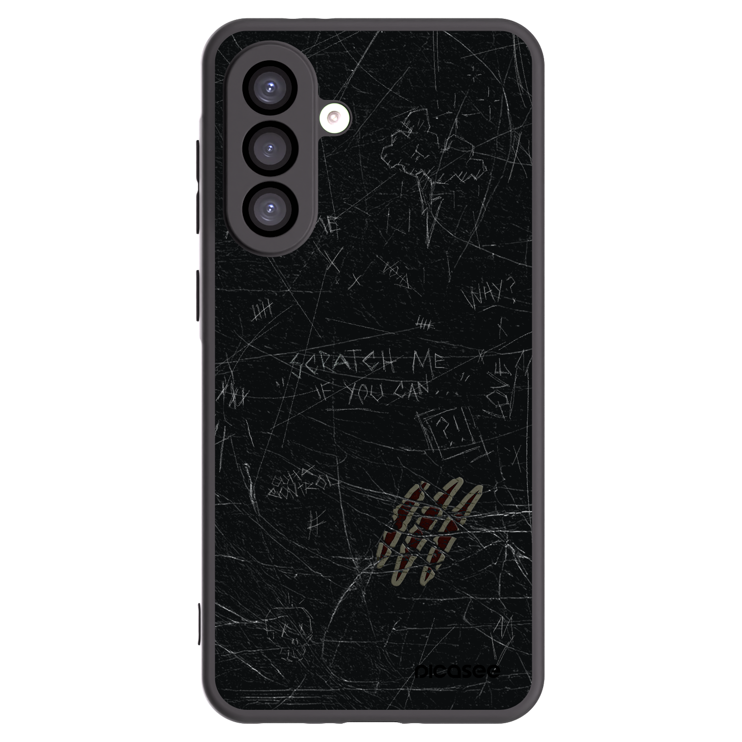 Picasee silikonowe czarne etui na Samsung Galaxy A26 5G A266B - SCRATCH