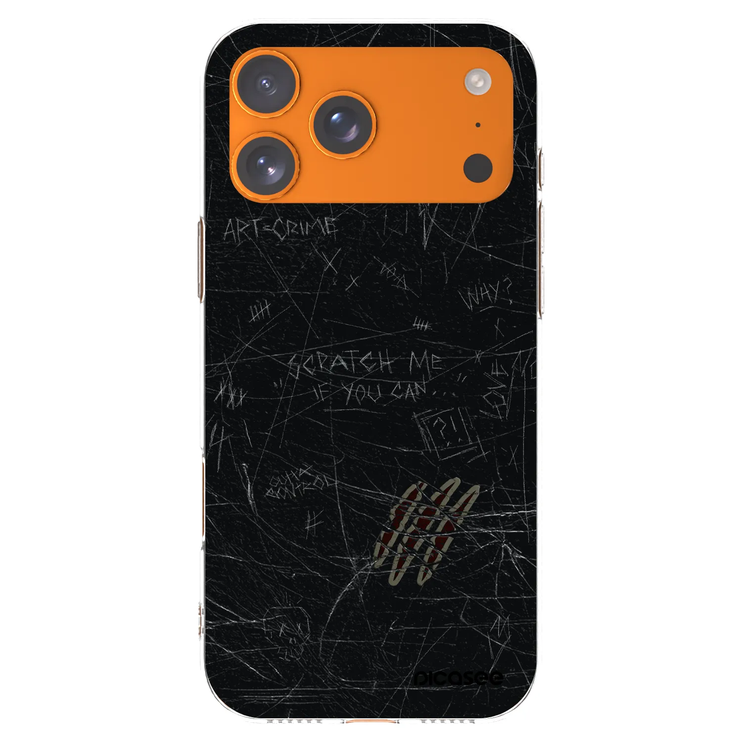 Picasee silikonowe przeźroczyste etui na Apple iPhone 17 Pro Max - SCRATCH