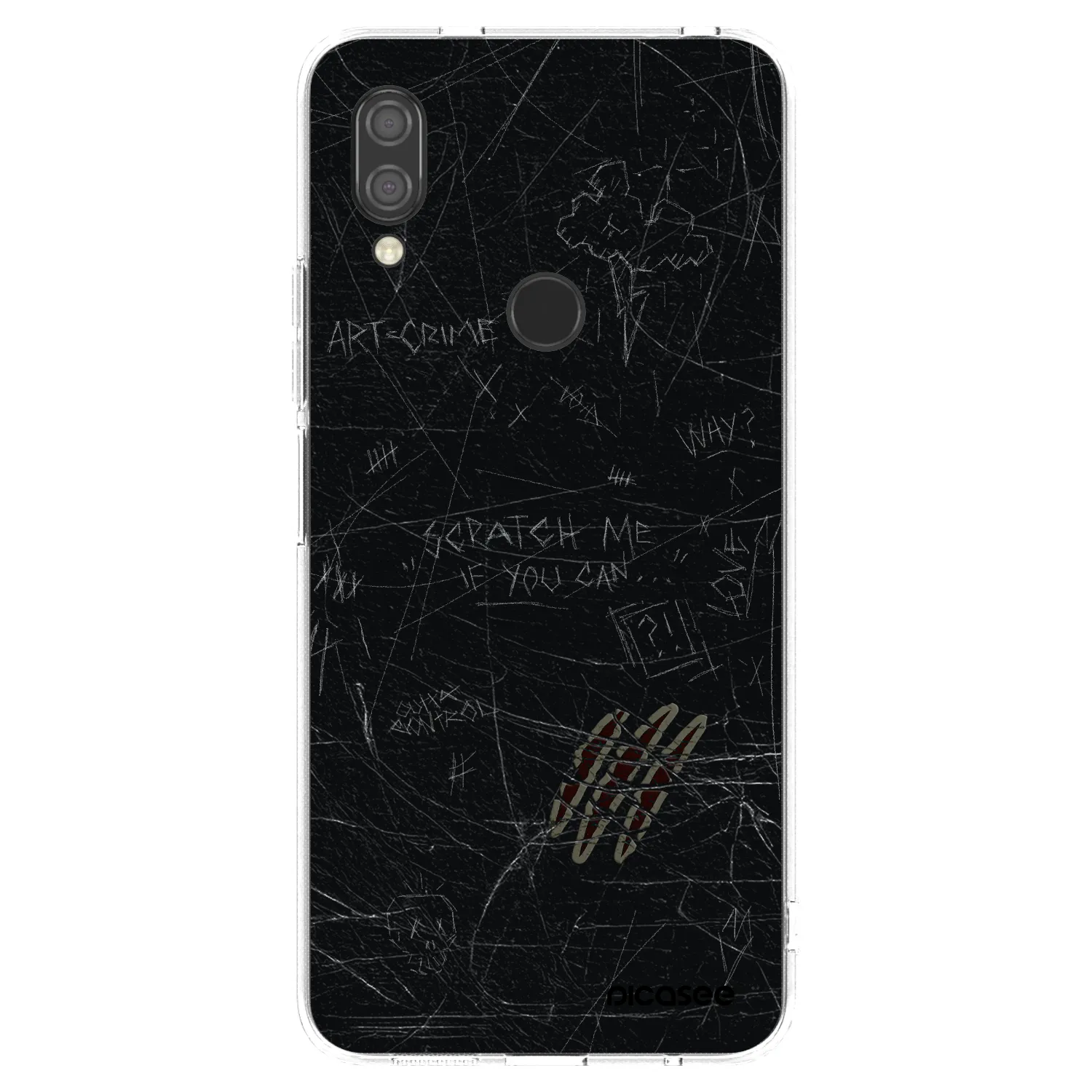 Picasee silikonowe przeźroczyste etui na Xiaomi Redmi 7 - SCRATCH