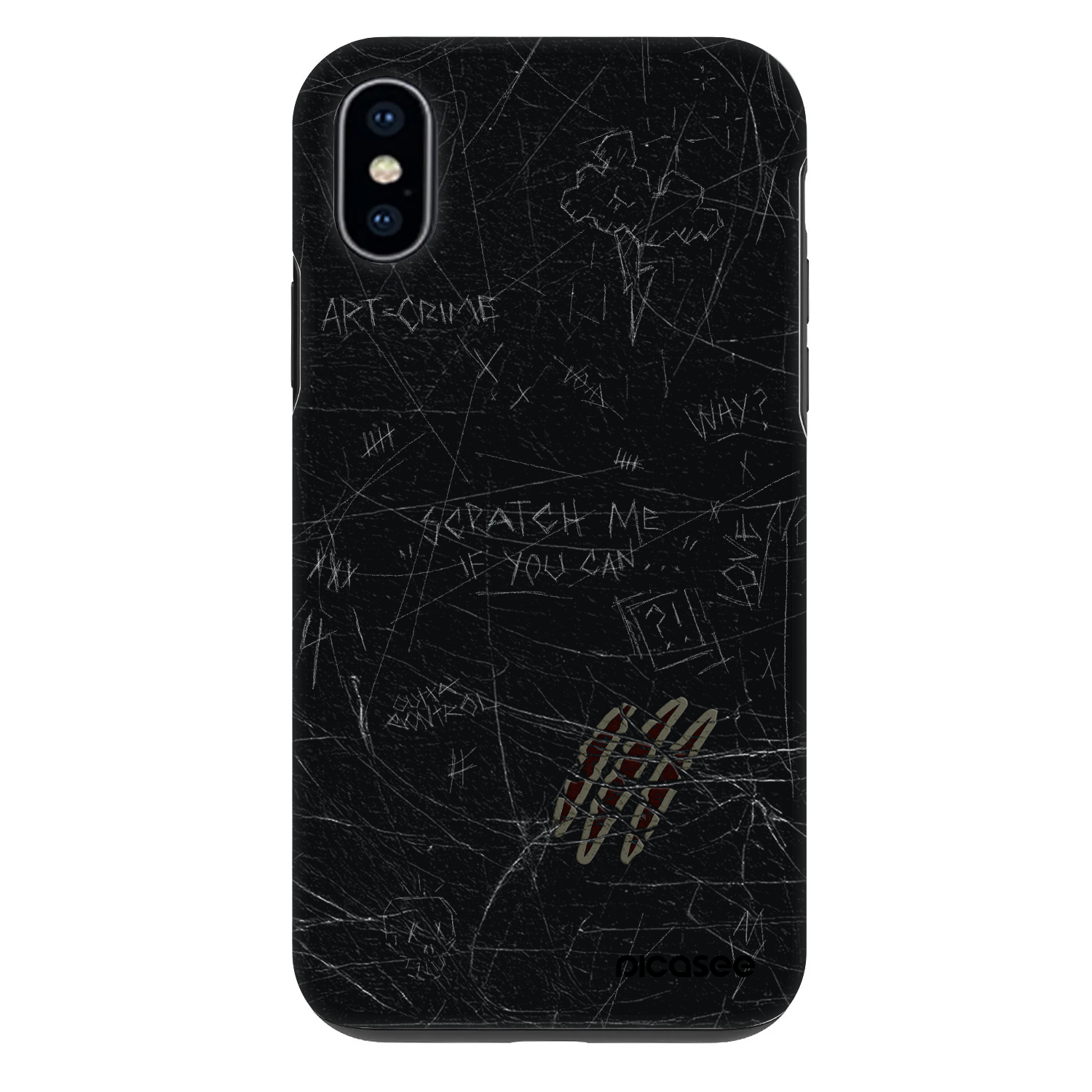Picasee Fashion Case na Apple iPhone X/XS - SCRATCH