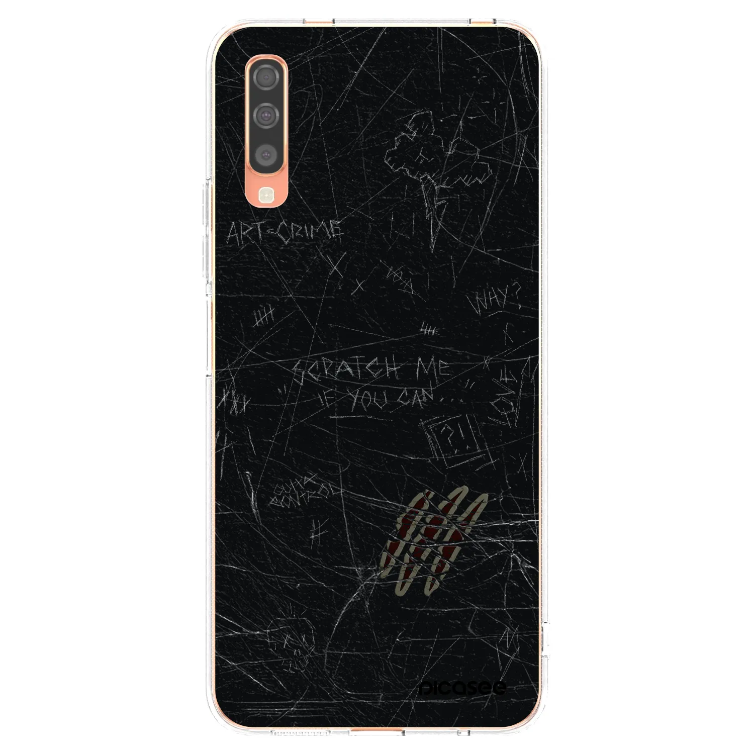 Picasee silikonowe przeźroczyste etui na Samsung Galaxy A70 A705F - SCRATCH