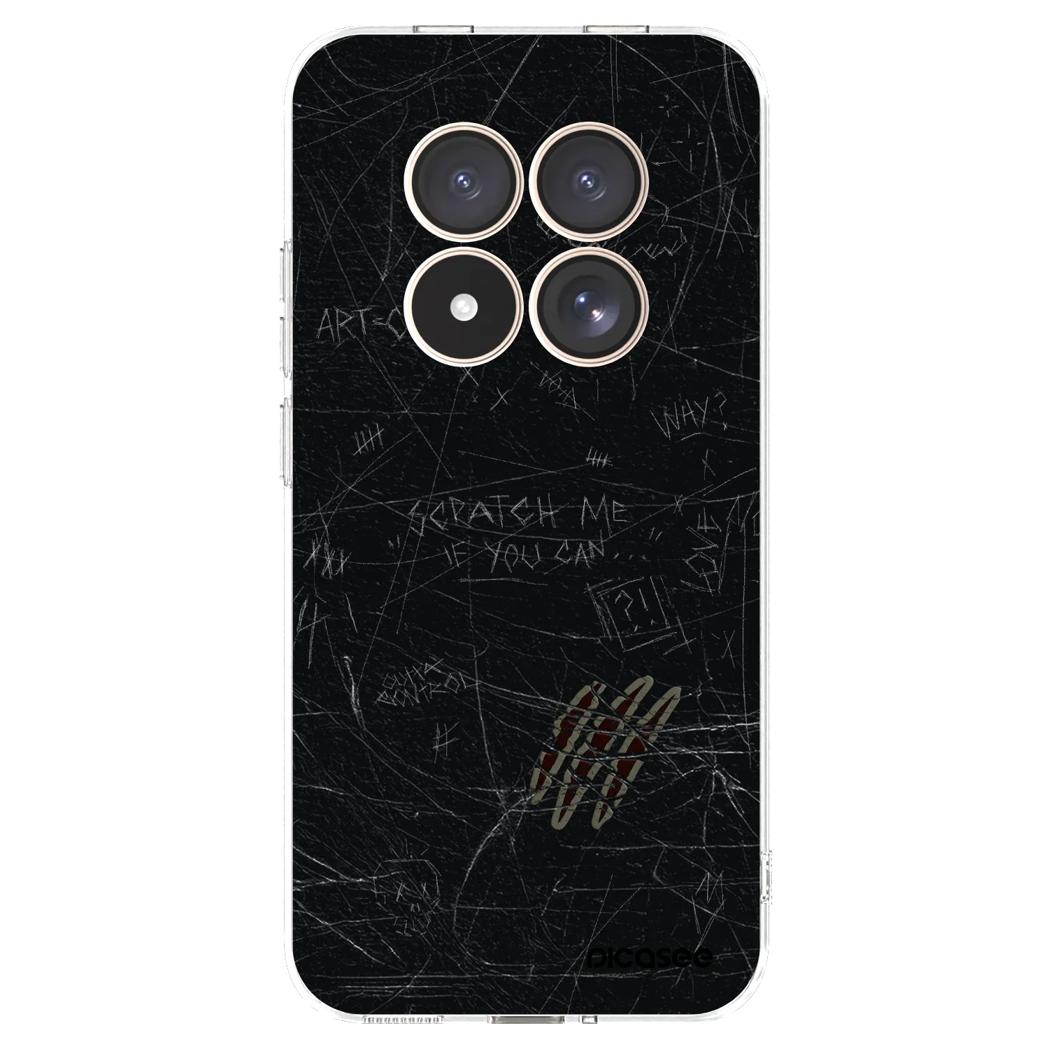 Picasee silikonowe przeźroczyste etui na Xiaomi Redmi Note 15 Pro 4G - SCRATCH
