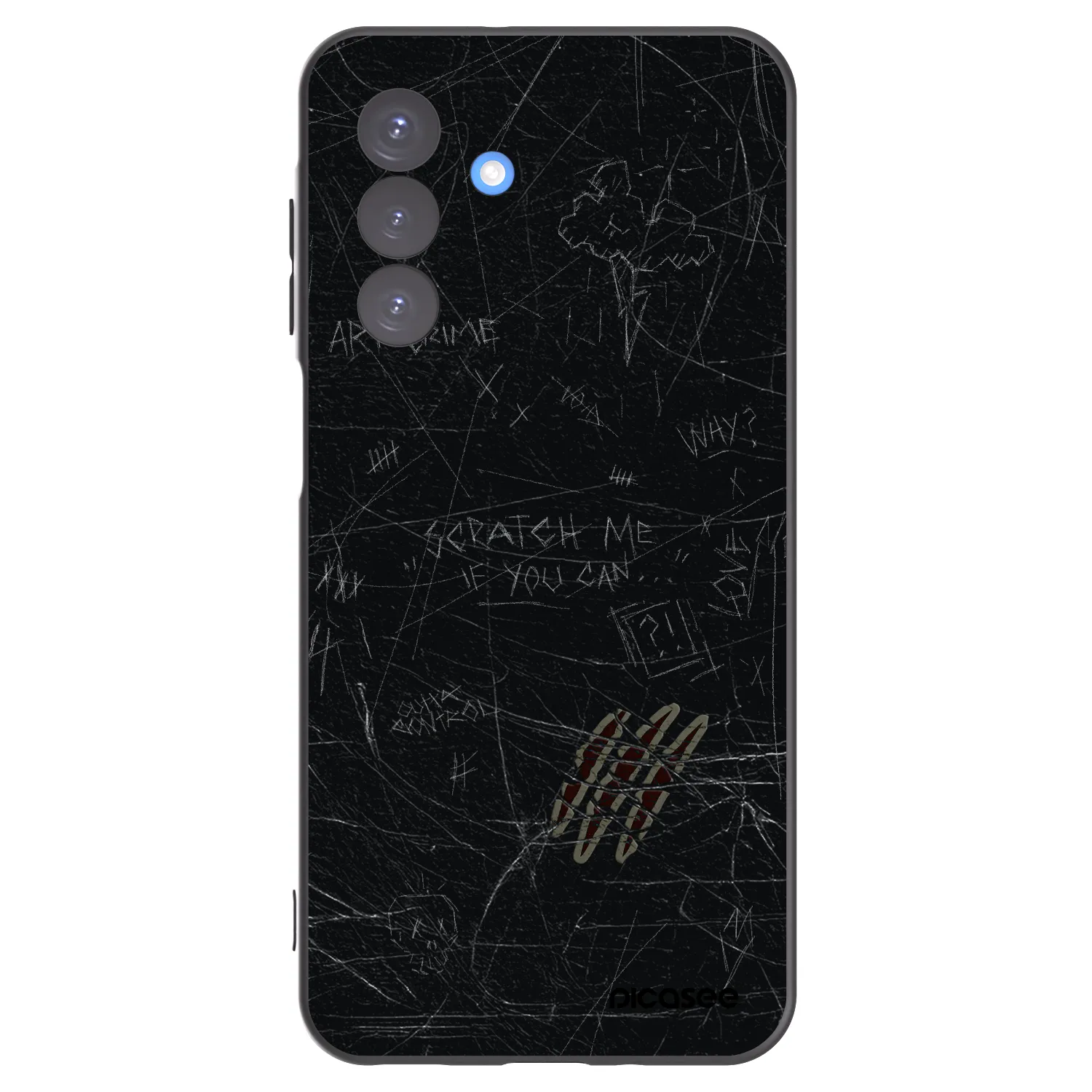 Picasee silikonowe czarne etui na Samsung Galaxy A17 5G - SCRATCH