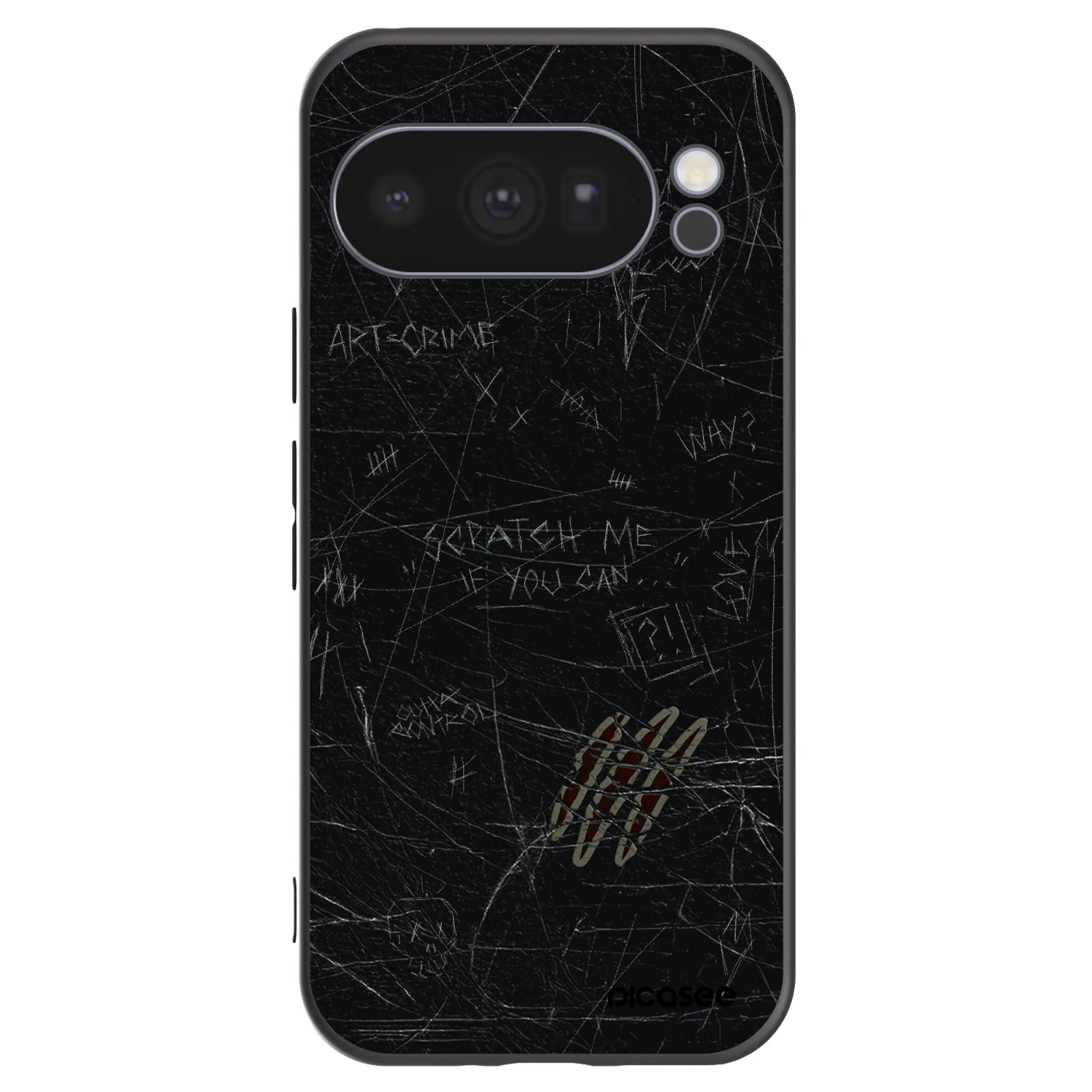 Picasee silikonowe czarne etui na Google Pixel 10 Pro - SCRATCH