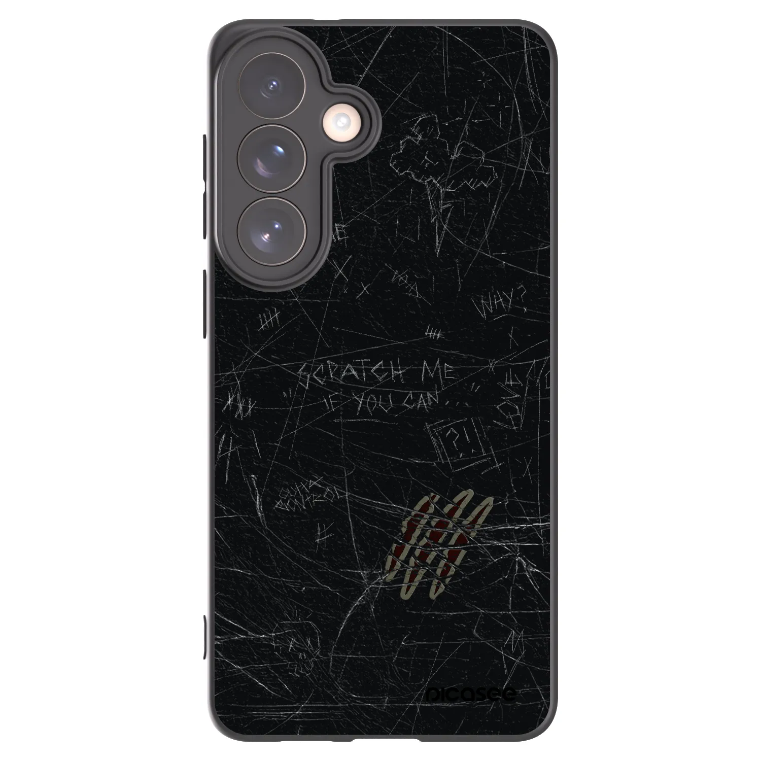 Picasee silikonowe czarne etui na Samsung Galaxy S26+ - SCRATCH