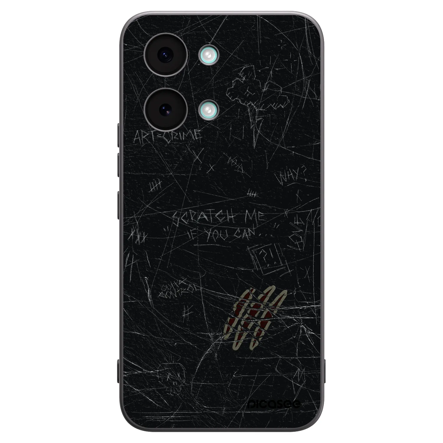 Picasee silikonowe czarne etui na Xiaomi Poco X8 Pro Max - SCRATCH