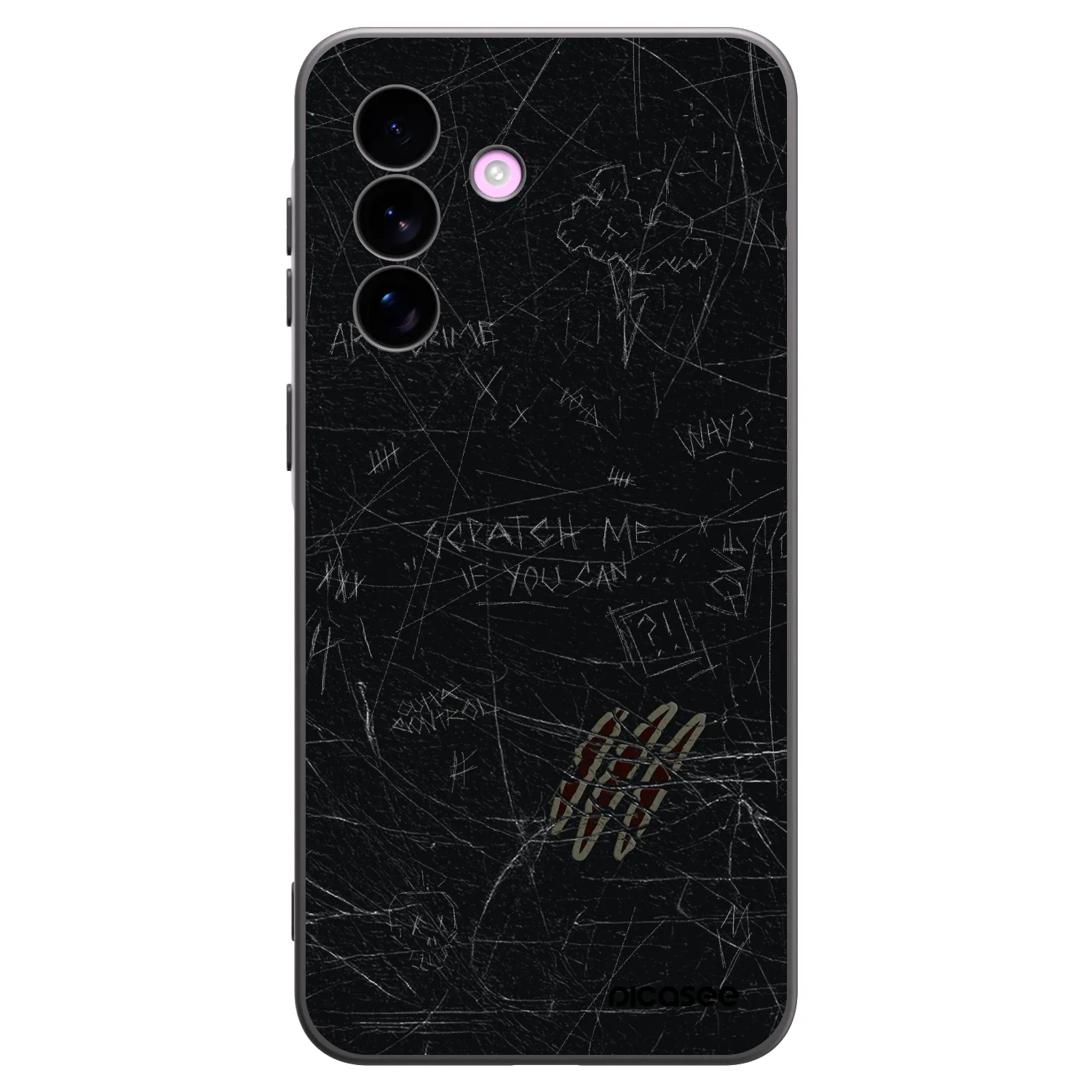 Picasee silikonowe czarne etui na Samsung Galaxy A57 5G - SCRATCH