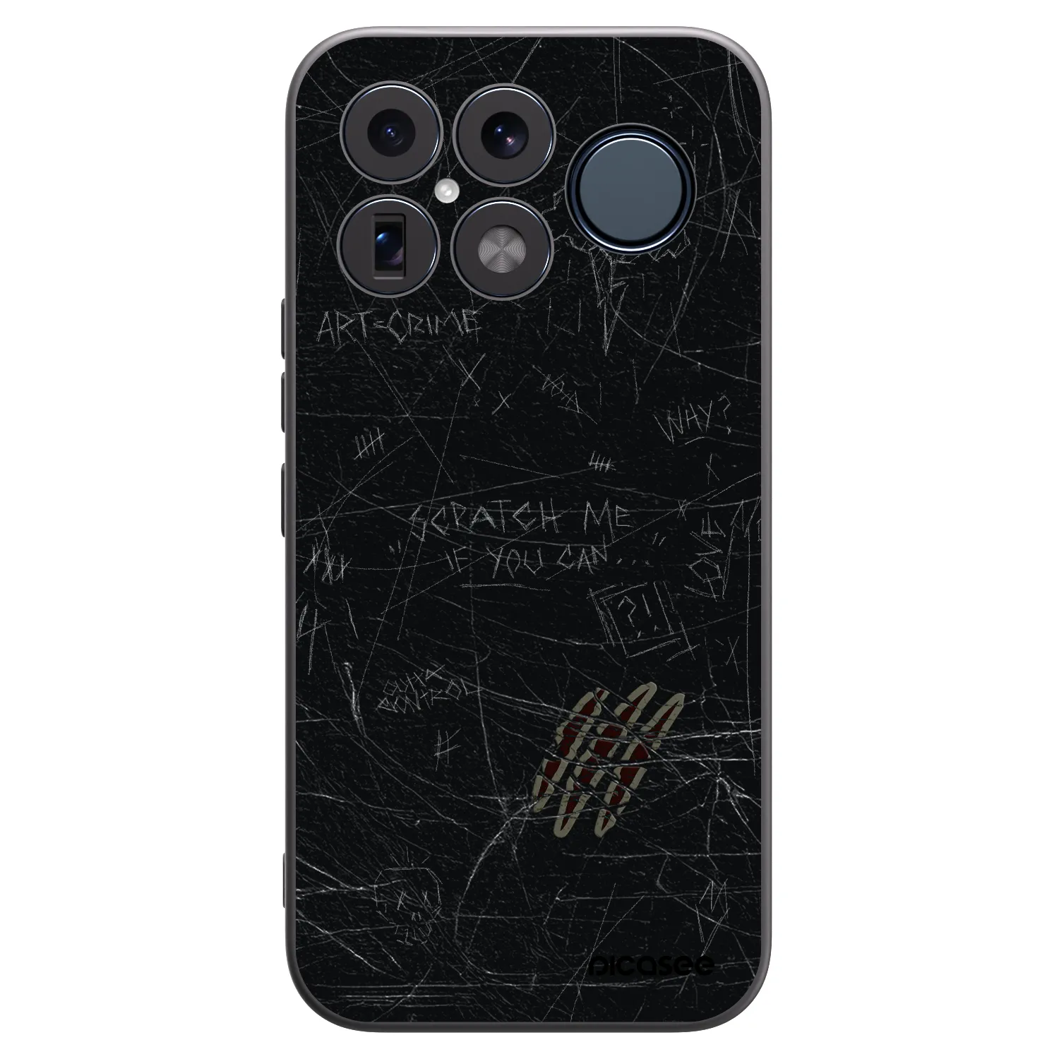 Picasee silikonowe czarne etui na Xiaomi Poco F8 Ultra - SCRATCH