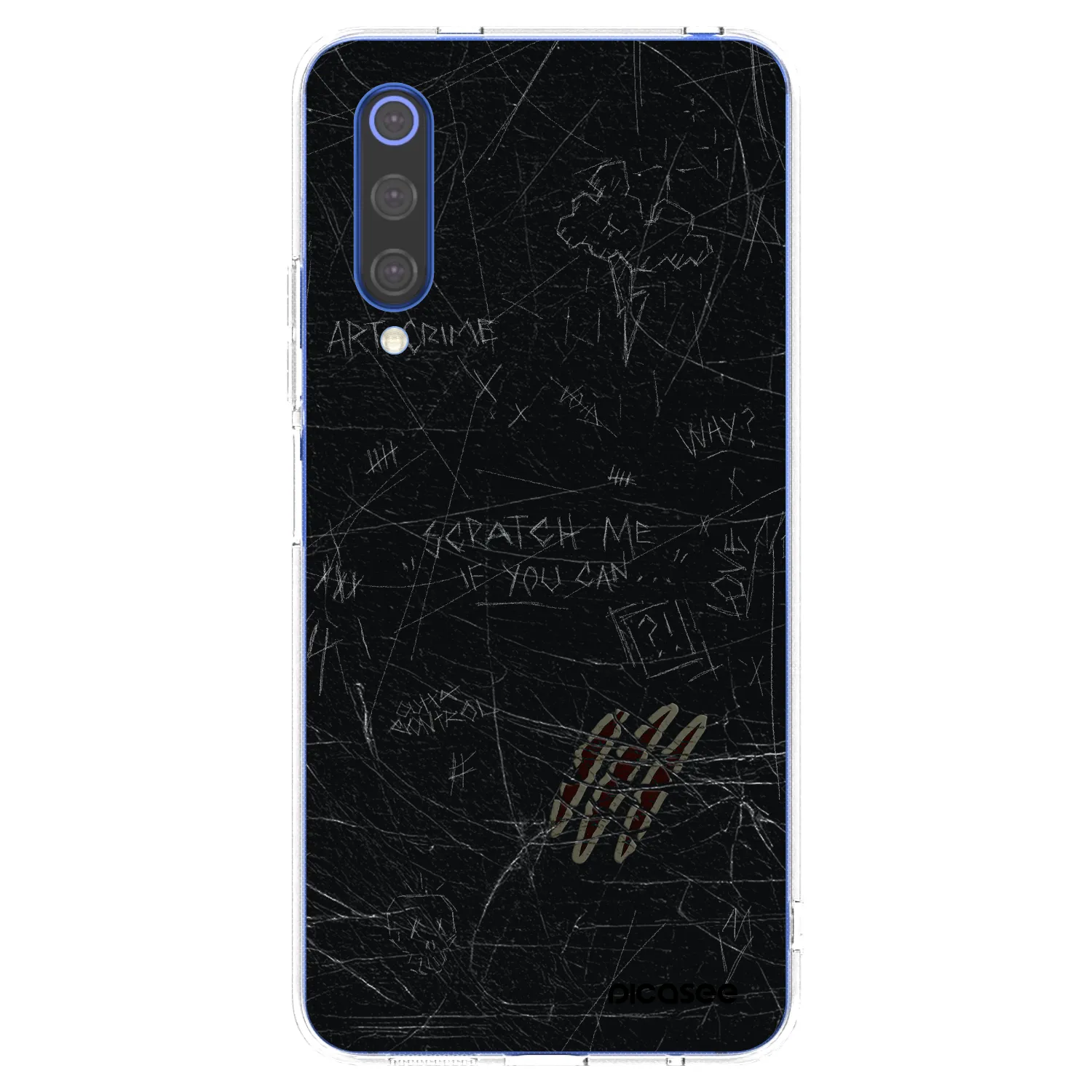 Picasee silikonowe przeźroczyste etui na Xiaomi Mi 9 SE - SCRATCH