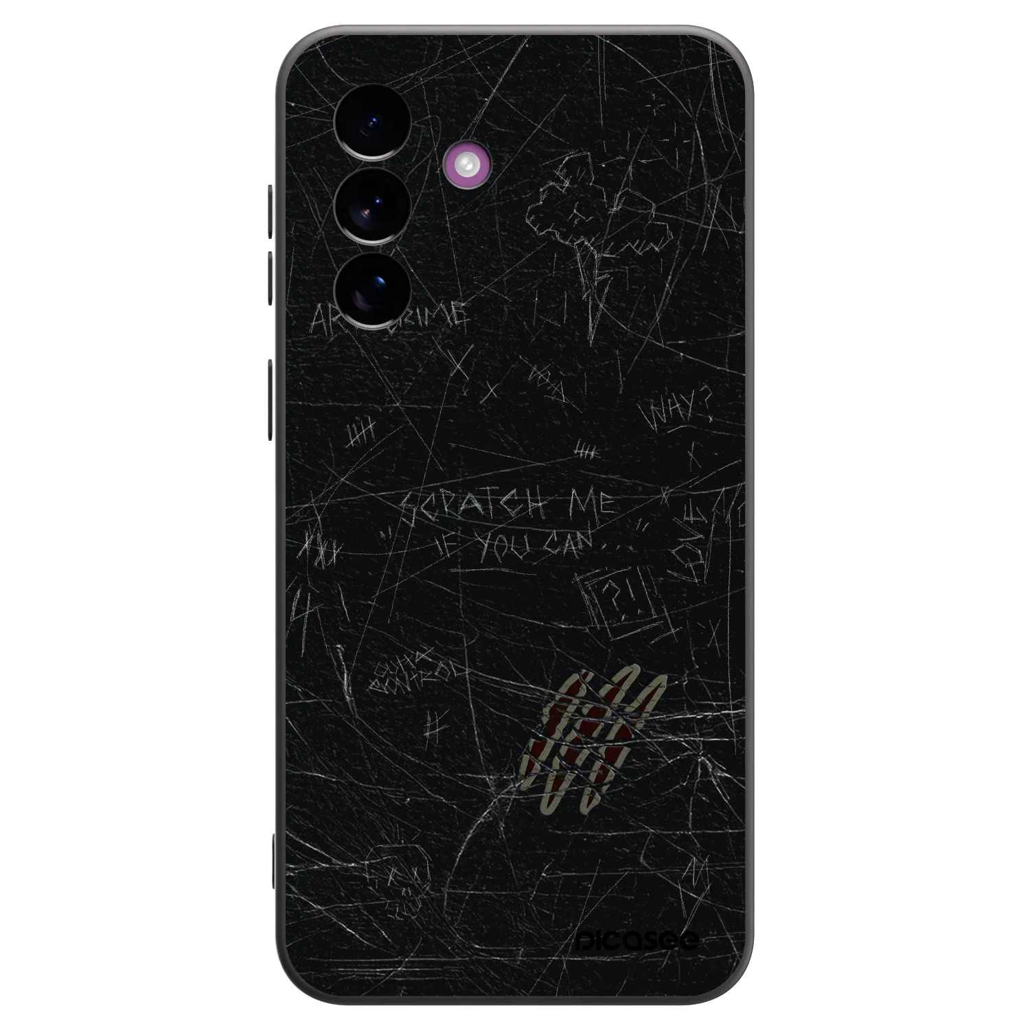 Picasee silikonowe czarne etui na Samsung Galaxy A37 - SCRATCH