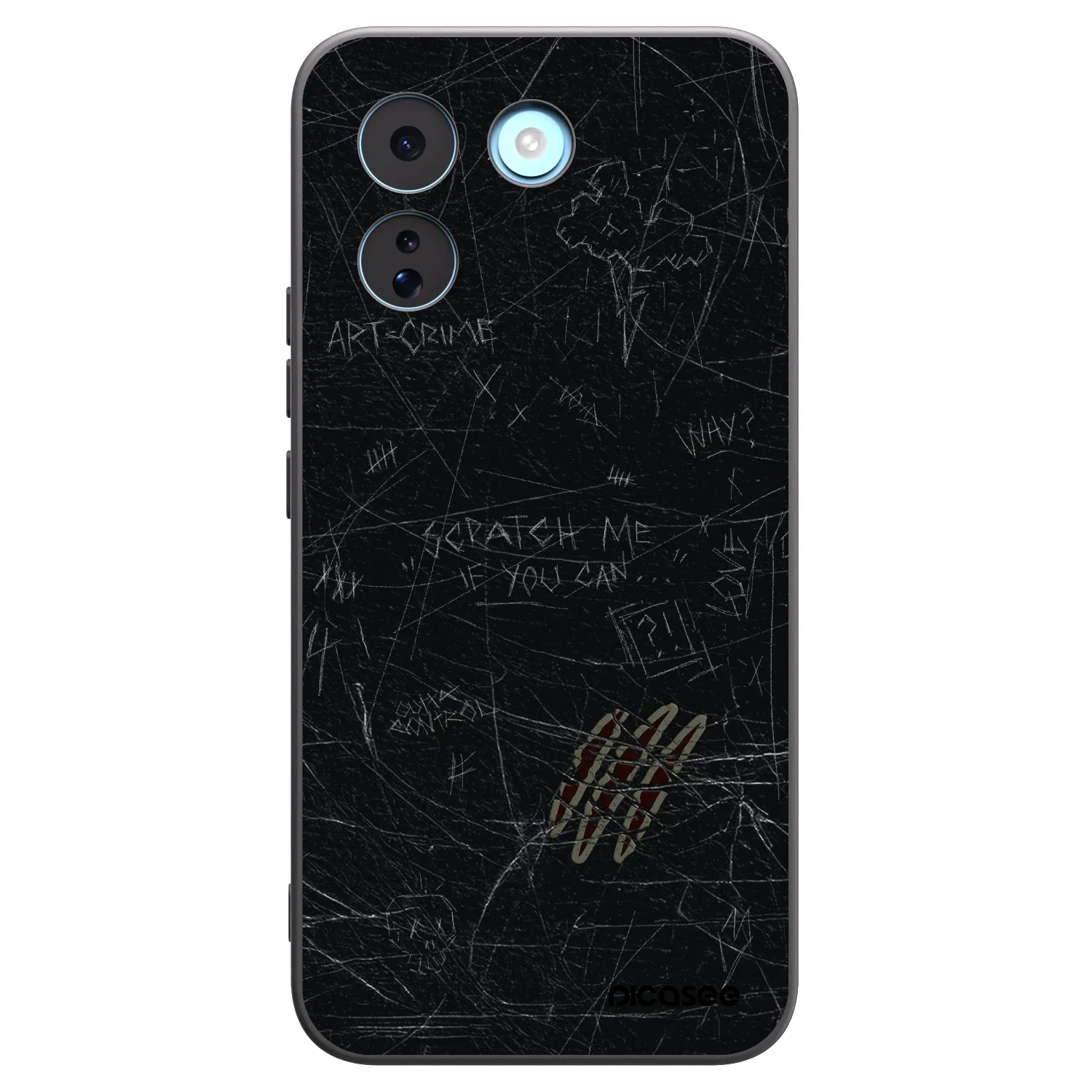 Picasee silikonowe czarne etui na Xiaomi Redmi Note 17 Pro MAX 5G - SCRATCH