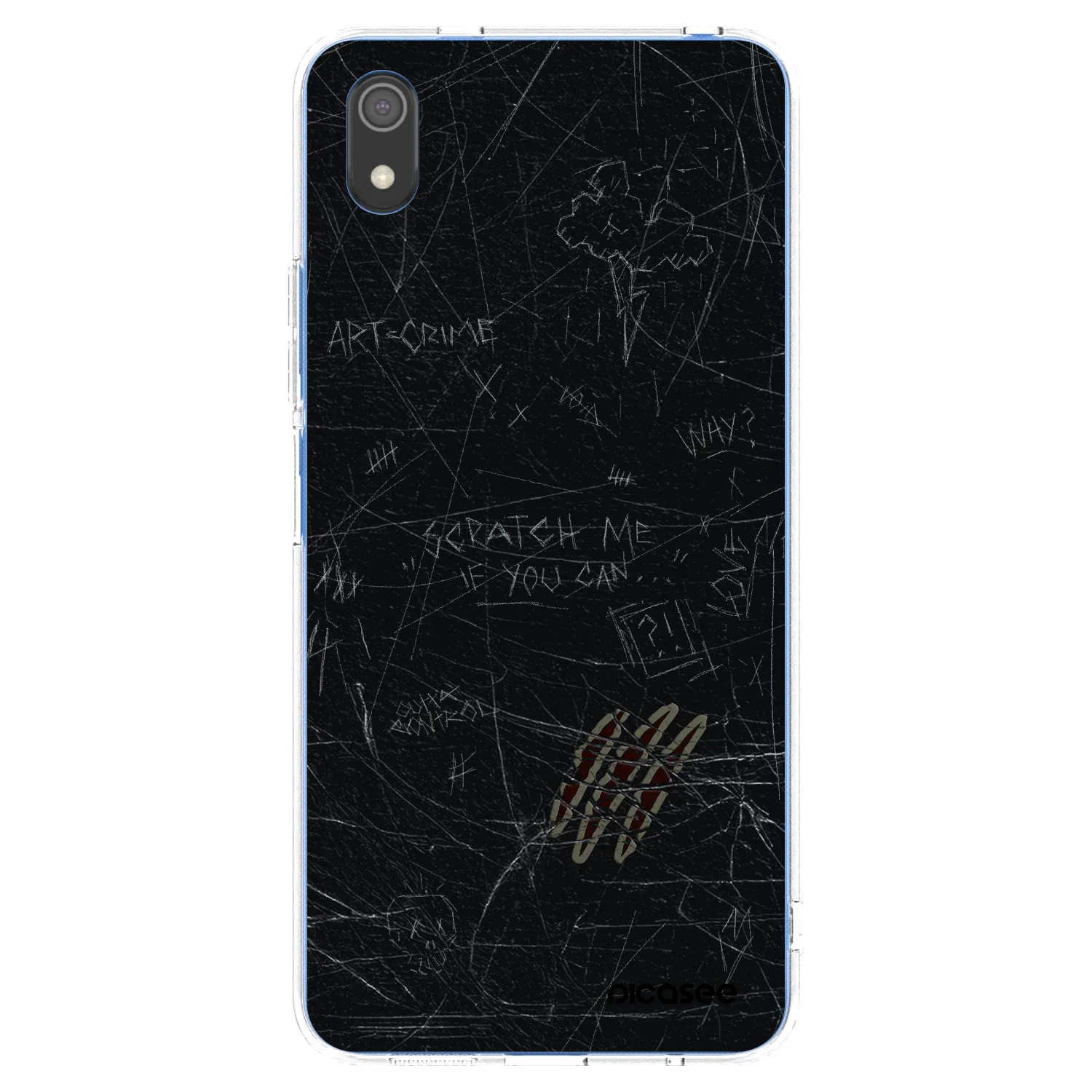 Picasee silikonowe przeźroczyste etui na Xiaomi Redmi 7A - SCRATCH