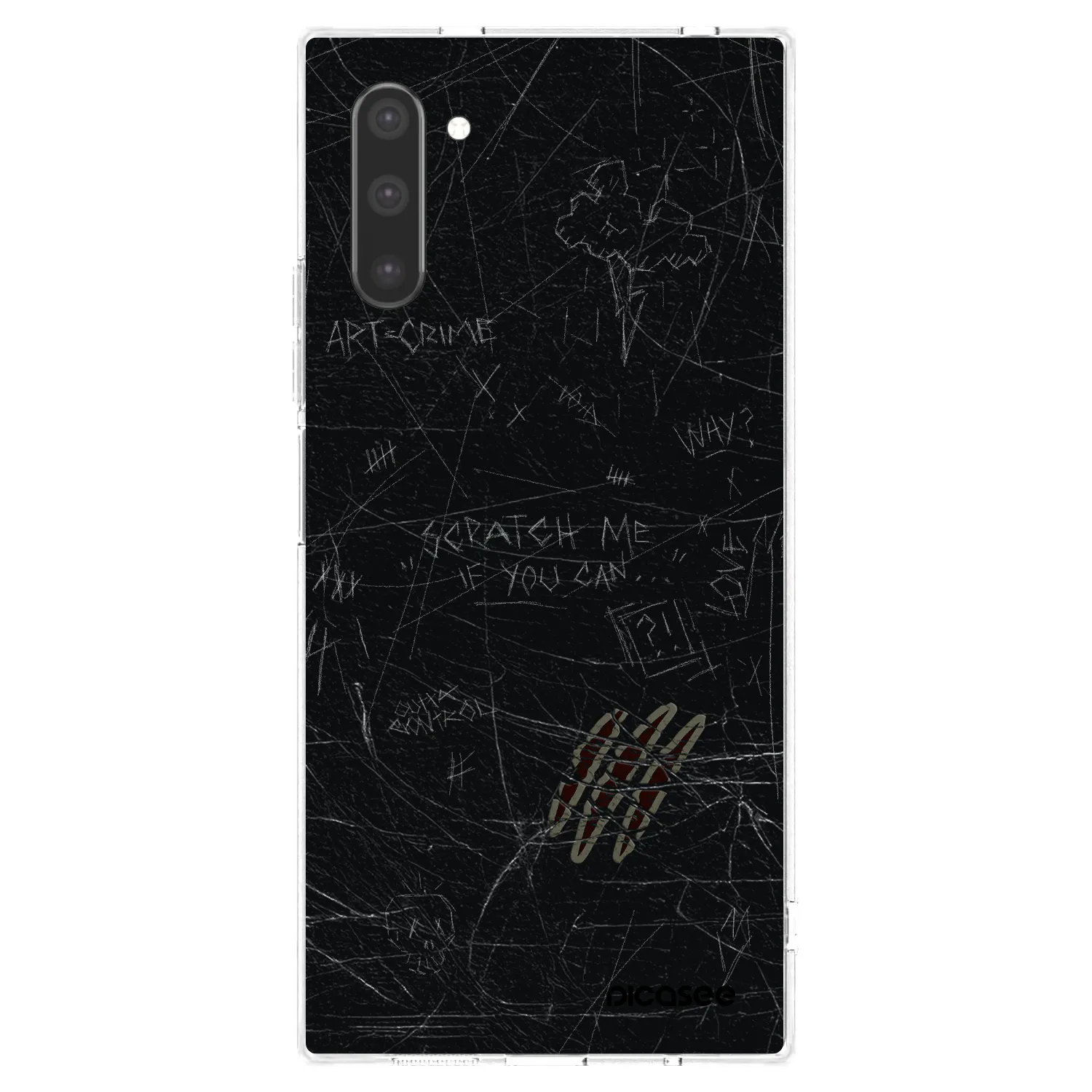 Picasee silikonowe przeźroczyste etui na Samsung Galaxy Note 10 N970F - SCRATCH