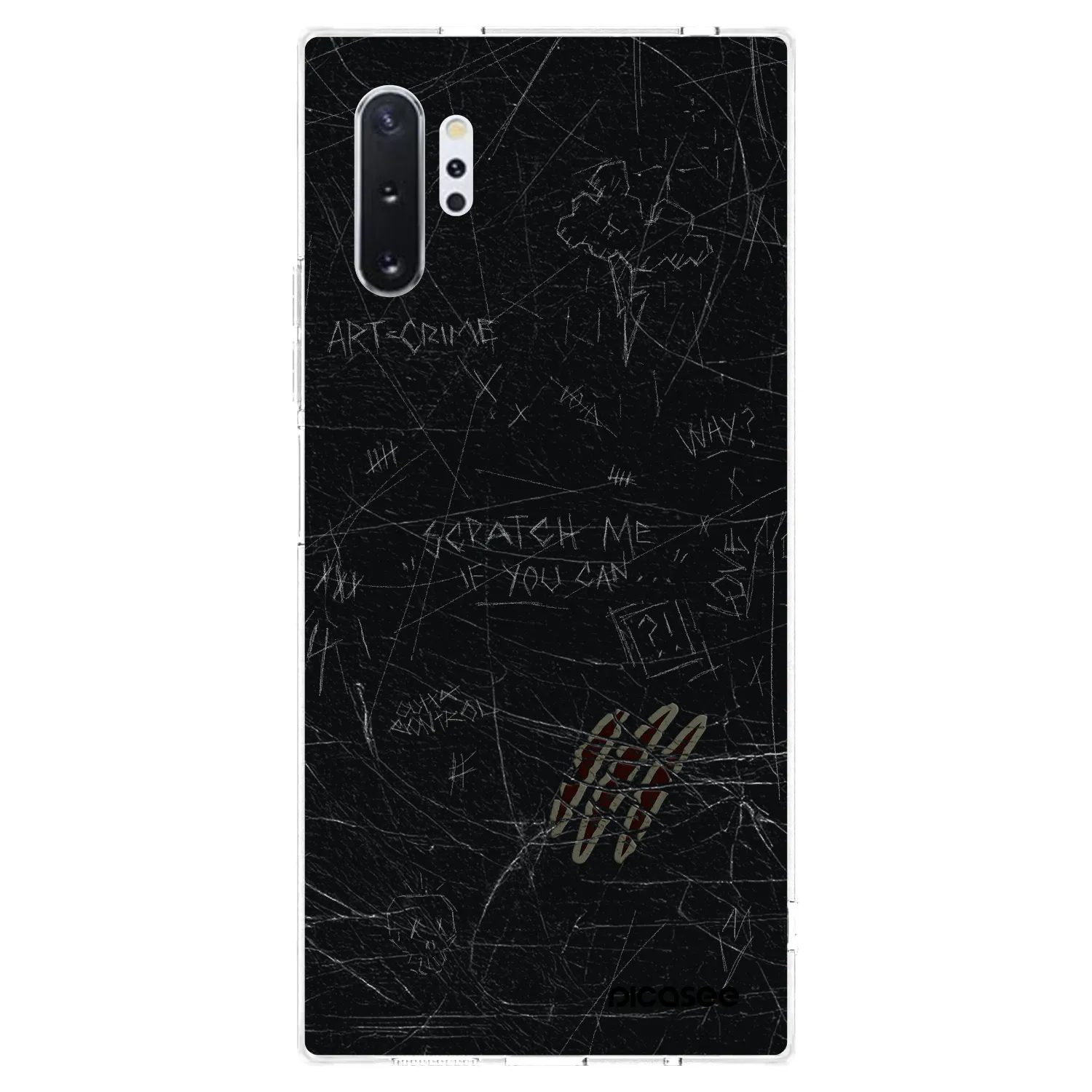 Picasee silikonowe przeźroczyste etui na Samsung Galaxy Note 10+ N975F - SCRATCH