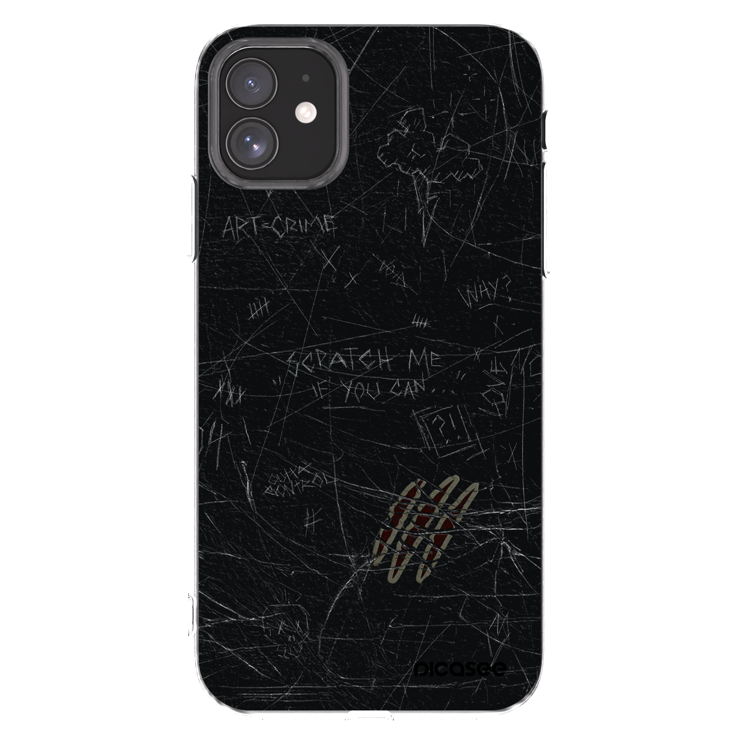 Picasee silikonowe przeźroczyste etui na Apple iPhone 11 - SCRATCH