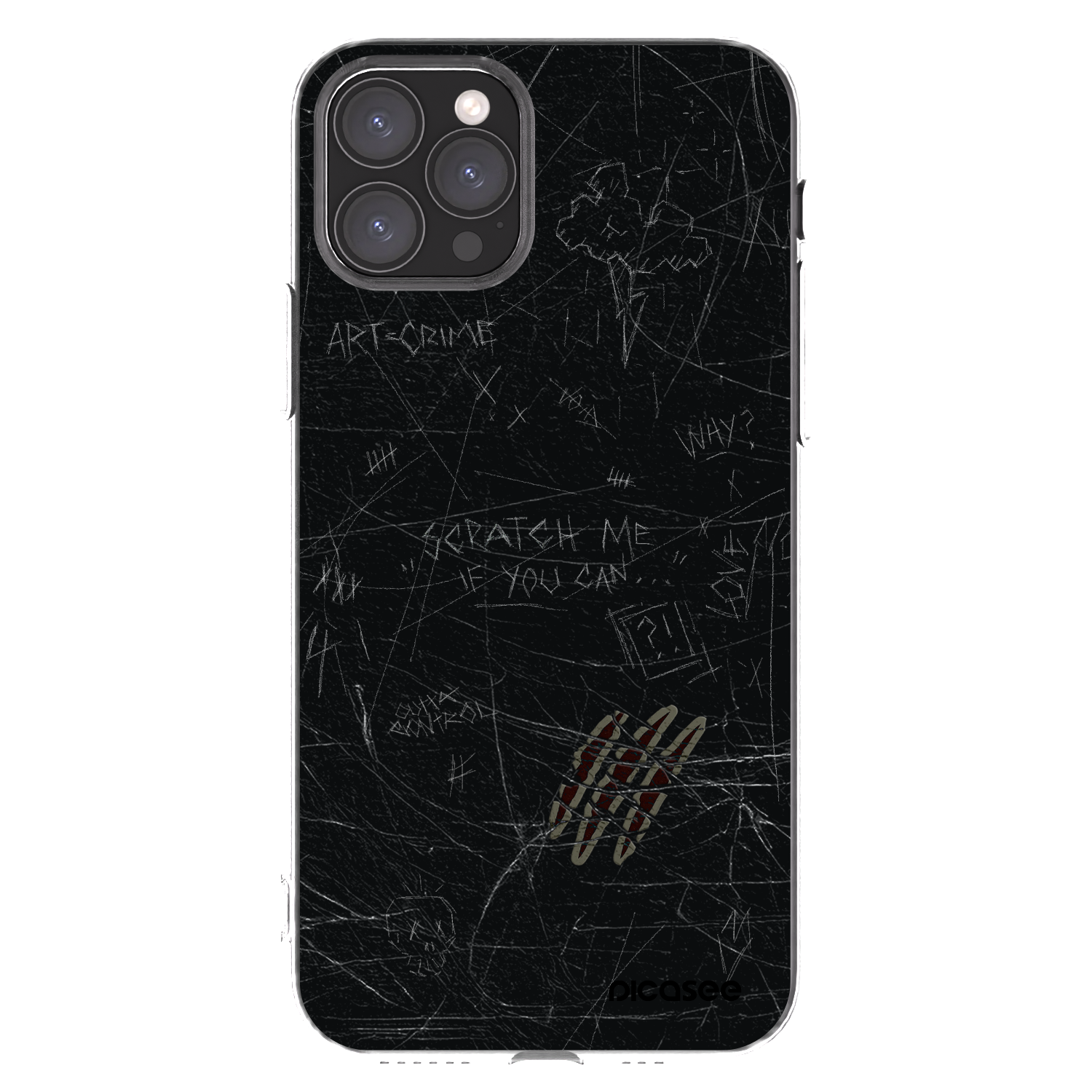 Picasee silikonowe przeźroczyste etui na Apple iPhone 11 Pro - SCRATCH