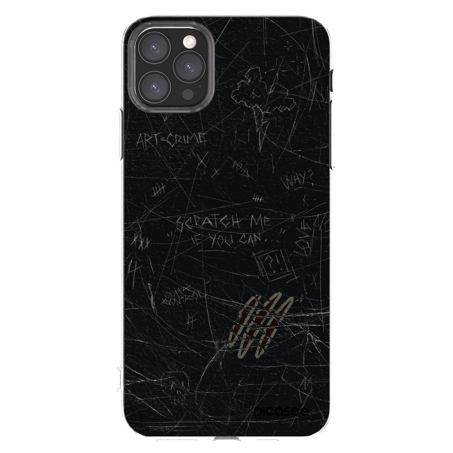 Picasee silikonowe przeźroczyste etui na Apple iPhone 11 Pro Max - SCRATCH