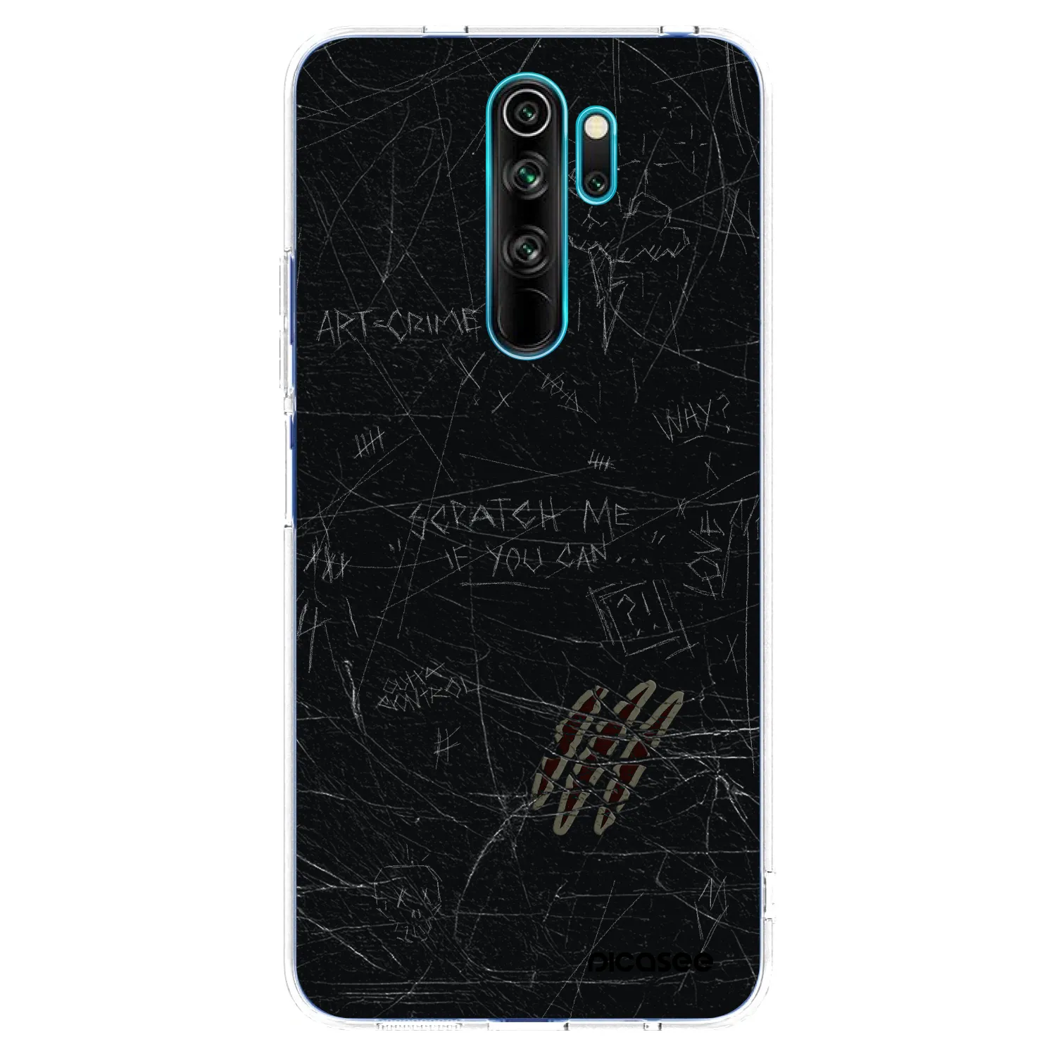 Picasee silikonowe przeźroczyste etui na Xiaomi Redmi Note 8 Pro - SCRATCH