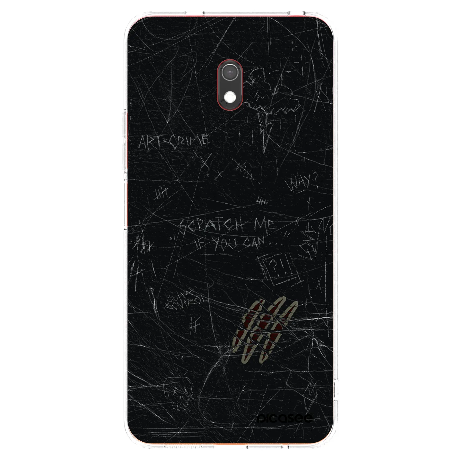 Picasee silikonowe przeźroczyste etui na Xiaomi Redmi 8A - SCRATCH