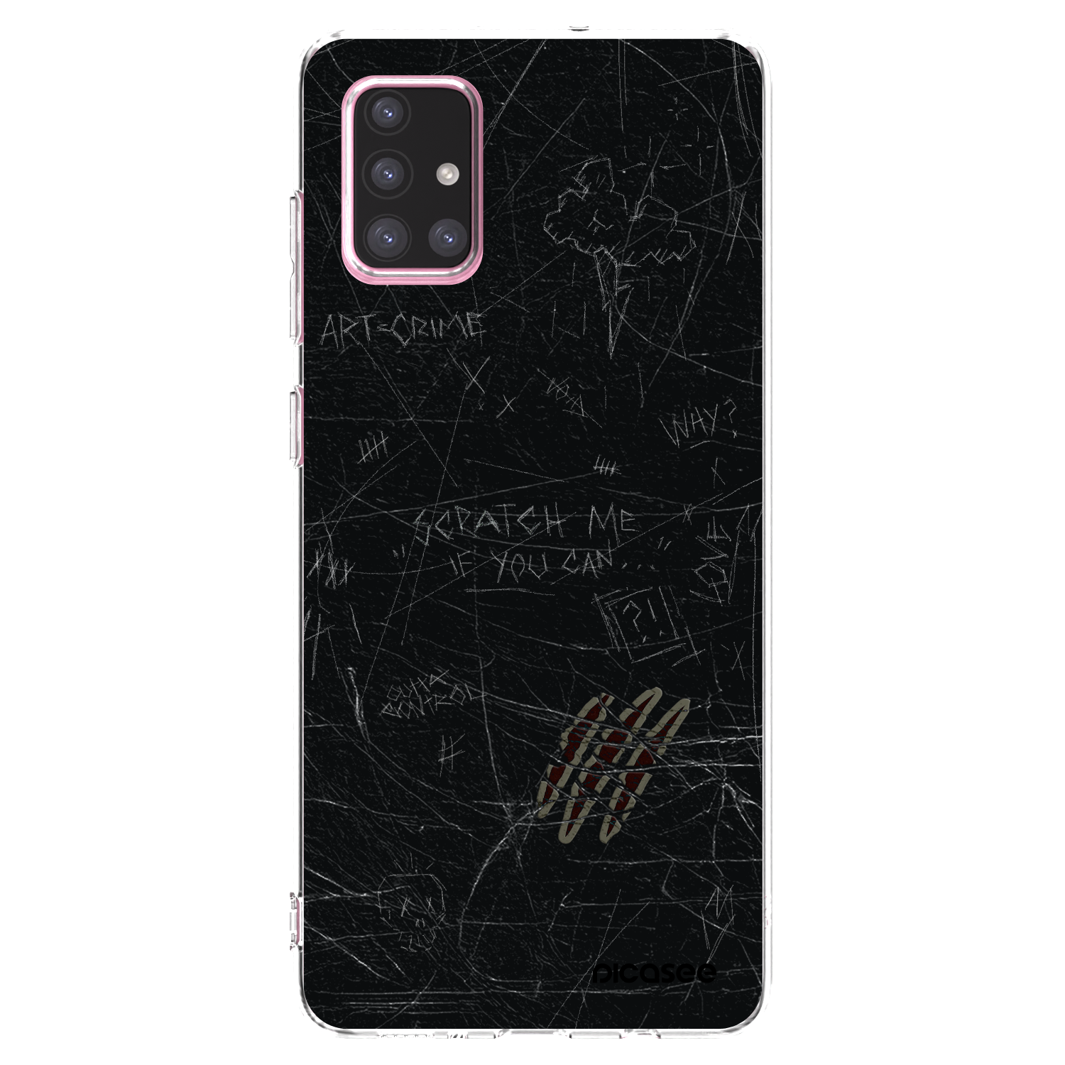 Picasee silikonowe przeźroczyste etui na Samsung Galaxy A71 A715F - SCRATCH
