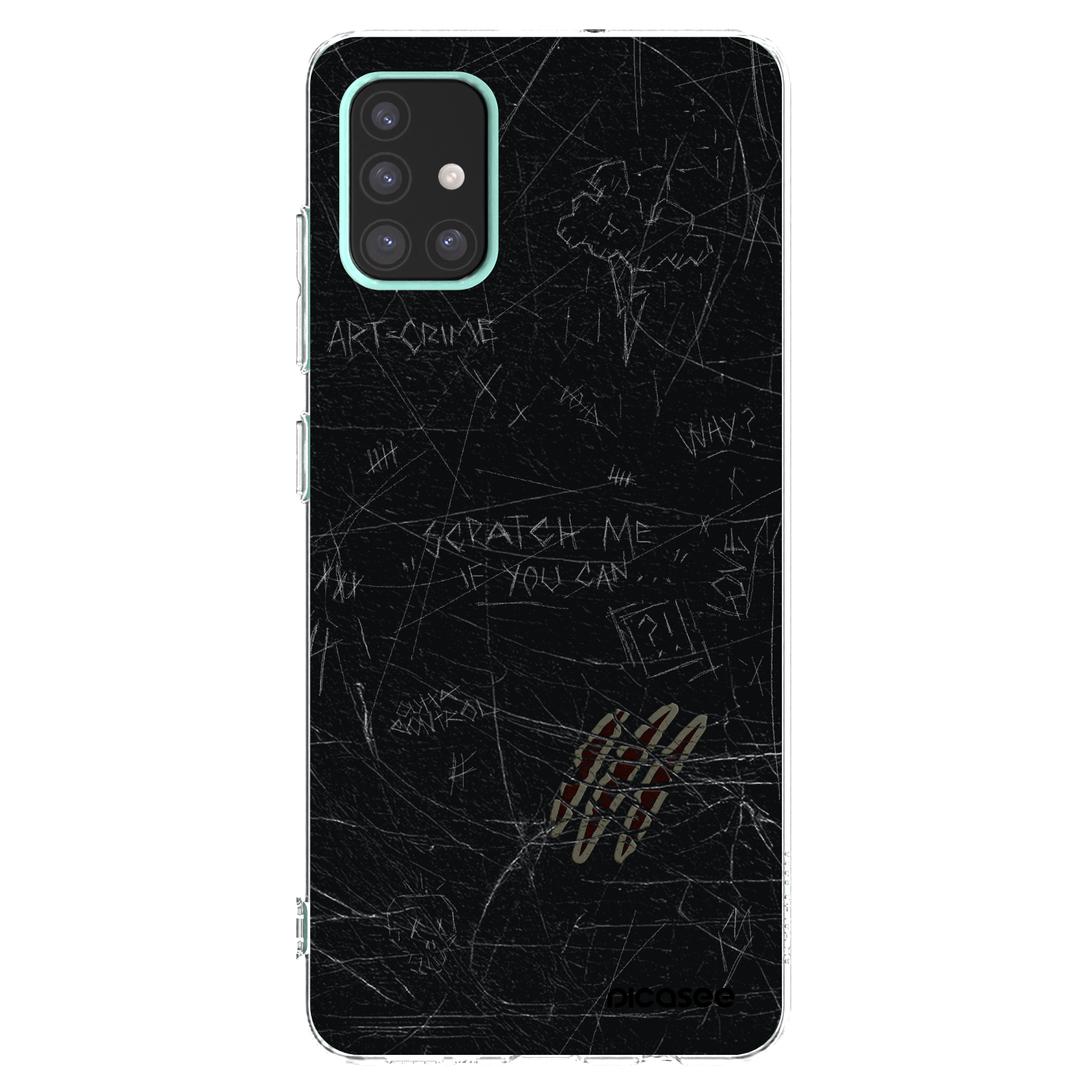 Picasee silikonowe przeźroczyste etui na Samsung Galaxy A51 A515F - SCRATCH