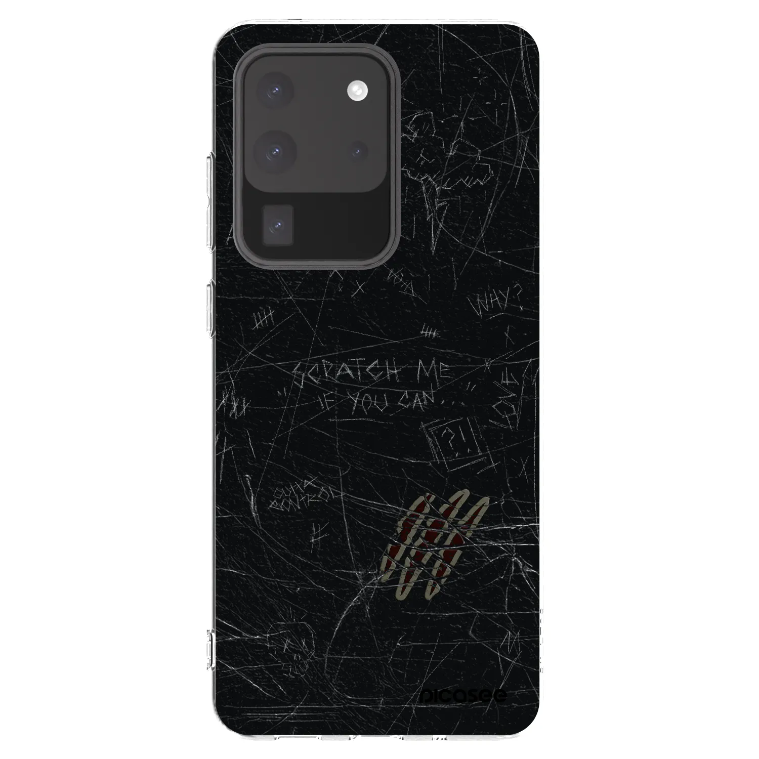 Picasee silikonowe przeźroczyste etui na Samsung Galaxy S20 Ultra 5G G988F - SCRATCH