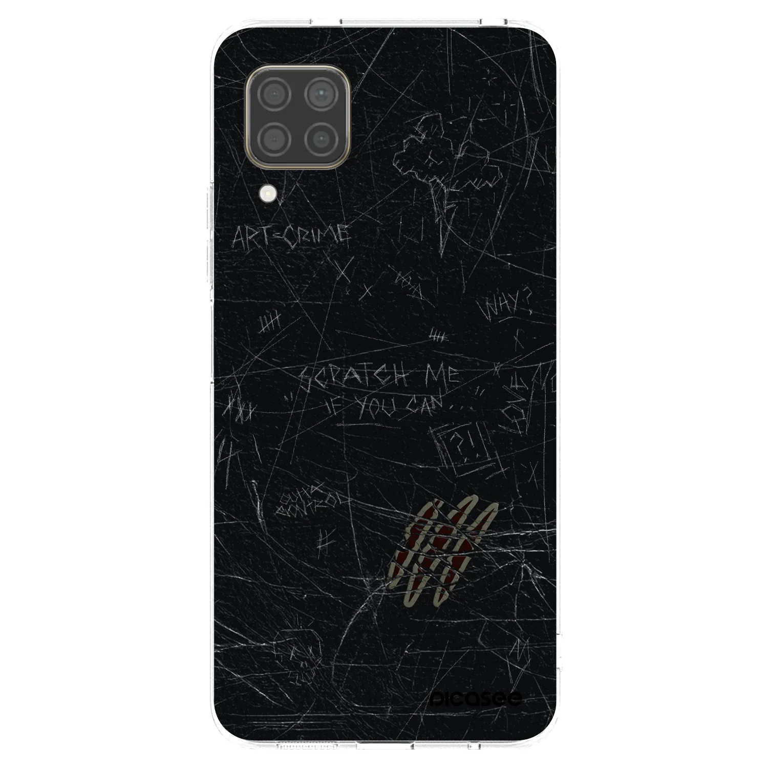 Picasee silikonowe przeźroczyste etui na Huawei P40 Lite - SCRATCH