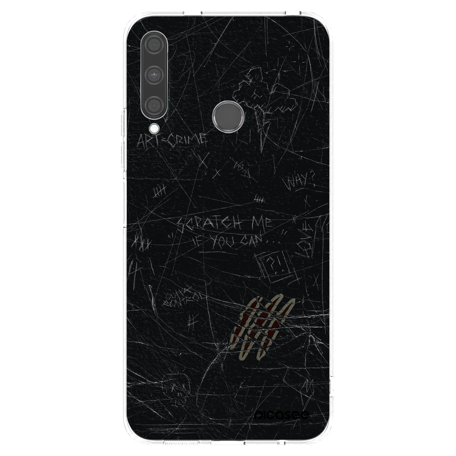 Picasee silikonowe przeźroczyste etui na Huawei P40 Lite E - SCRATCH
