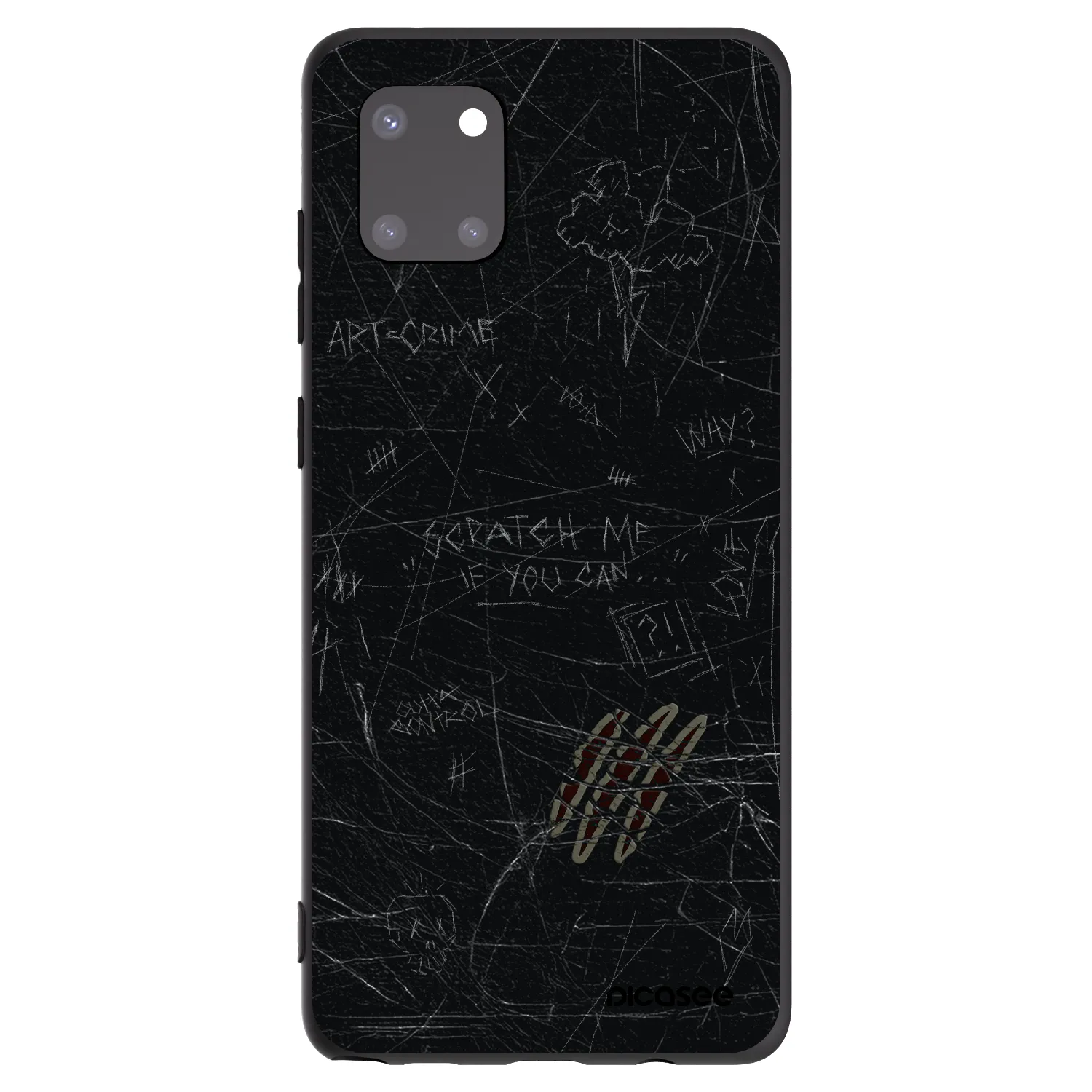 Picasee silikonowe czarne etui na Samsung Galaxy Note 10 Lite N770F - SCRATCH