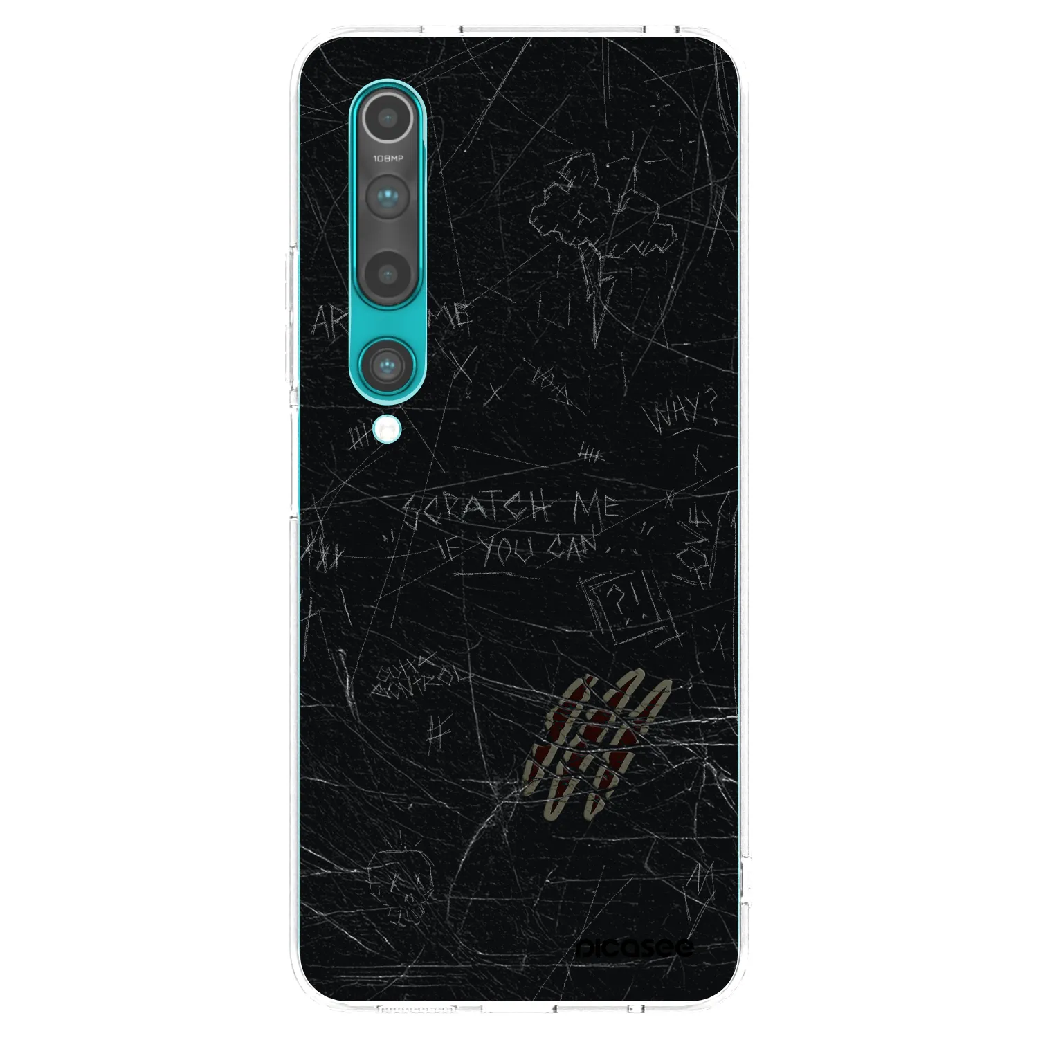 Picasee silikonowe przeźroczyste etui na Xiaomi Mi 10 - SCRATCH