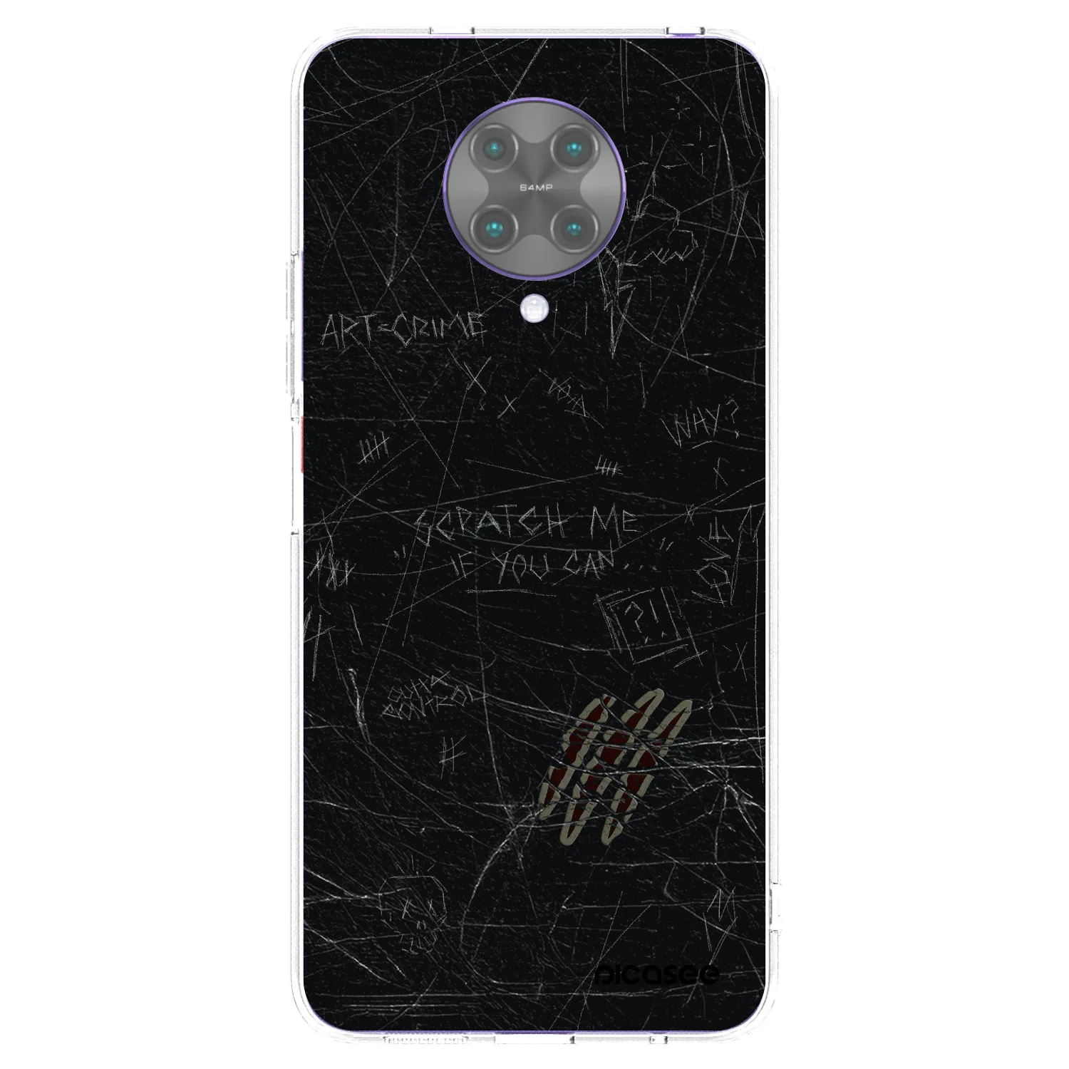 Picasee silikonowe przeźroczyste etui na Xiaomi Poco F2 Pro - SCRATCH