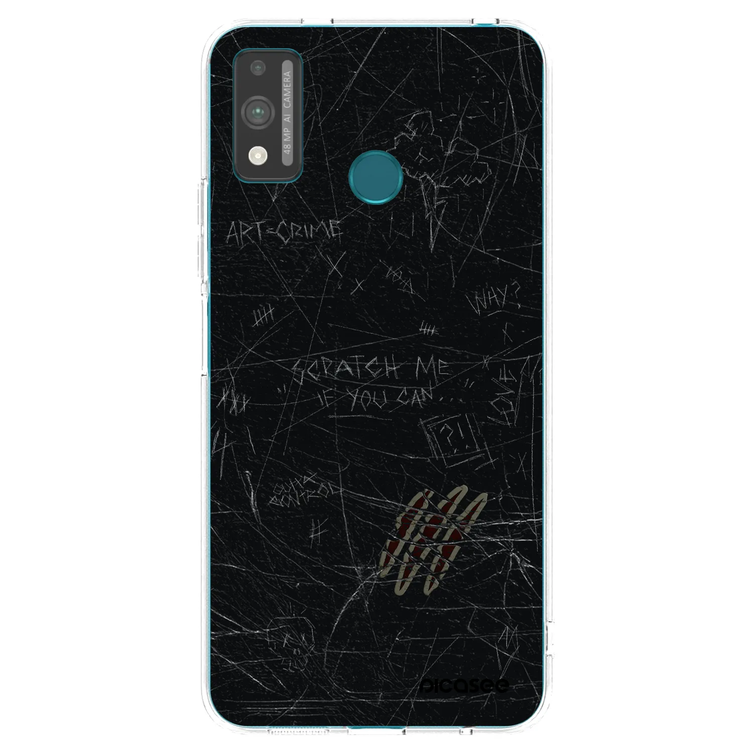 Picasee silikonowe przeźroczyste etui na Honor 9X Lite - SCRATCH
