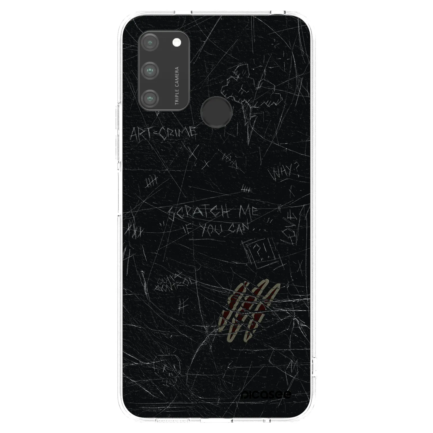Picasee silikonowe przeźroczyste etui na Honor 9A - SCRATCH