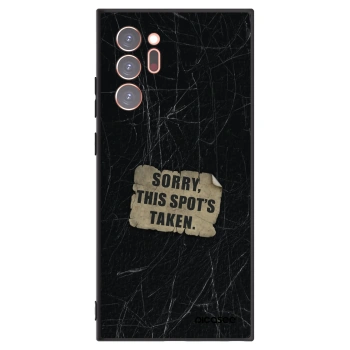 Picasee silikonowe czarne etui na Samsung Galaxy Note 20 Ultra - SORRY