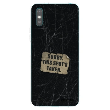 Picasee silikonowe przeźroczyste etui na Xiaomi Redmi 9A - SORRY