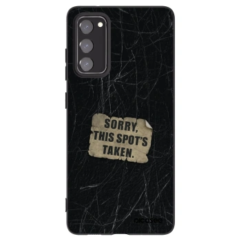 Picasee silikonowe czarne etui na Samsung Galaxy S20 FE - SORRY