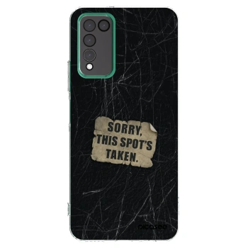 Picasee silikonowe przeźroczyste etui na Honor 10X Lite - SORRY