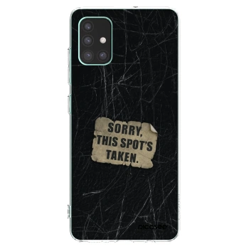 Picasee silikonowe przeźroczyste etui na Samsung Galaxy M51 M515F - SORRY