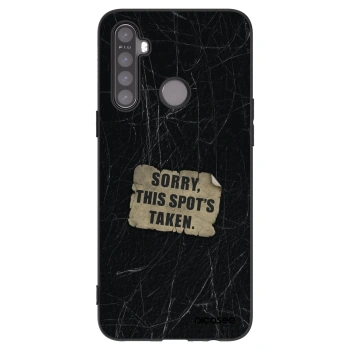 Picasee silikonowe czarne etui na Realme 5 - SORRY