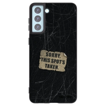 Picasee silikonowe czarne etui na Samsung Galaxy S21+ 5G G996F - SORRY
