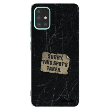 Picasee silikonowe przeźroczyste etui na Samsung Galaxy M31s - SORRY