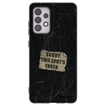 Picasee silikonowe czarne etui na Samsung Galaxy A52 5G A525F - SORRY