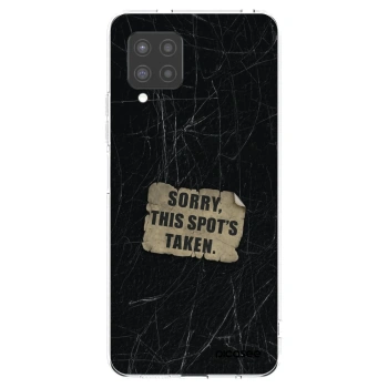 Picasee silikonowe przeźroczyste etui na Samsung Galaxy A42 A426B - SORRY