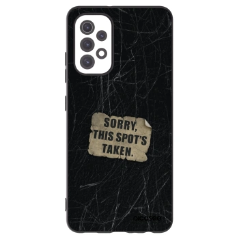 Picasee silikonowe czarne etui na Samsung Galaxy A32 5G A326B - SORRY