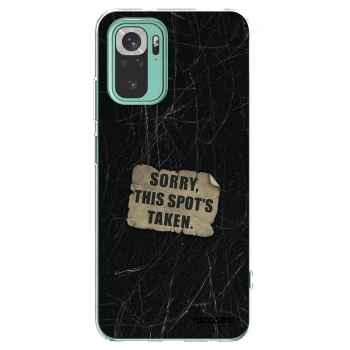 Picasee silikonowe przeźroczyste etui na Xiaomi Redmi Note 10 Pro - SORRY