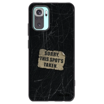Picasee silikonowe czarne etui na Xiaomi Redmi Note 10 Pro - SORRY
