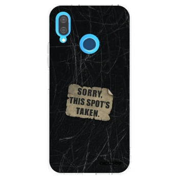 Picasee silikonowe przeźroczyste etui na Huawei P20 Lite - SORRY