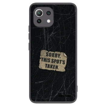 Picasee silikonowe czarne etui na Xiaomi Mi 11 Lite - SORRY