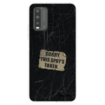 Picasee silikonowe przeźroczyste etui na Xiaomi Redmi 9T - SORRY