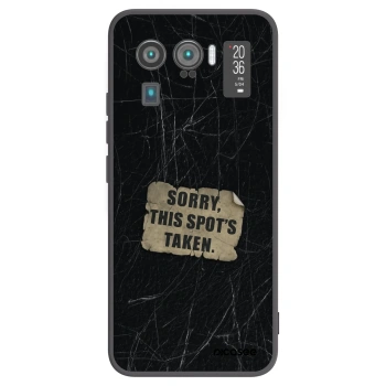Picasee silikonowe czarne etui na Xiaomi Mi 11 Ultra - SORRY